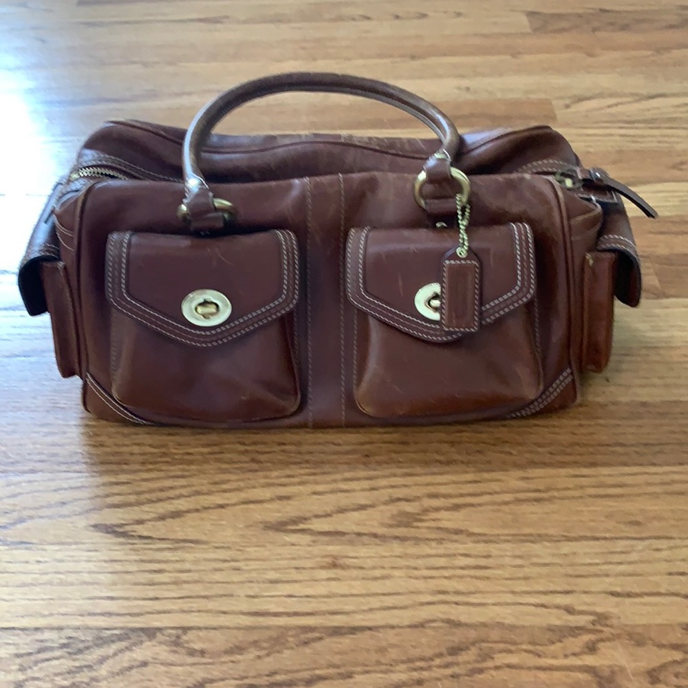 Vintage Coach East West Turn Satchel